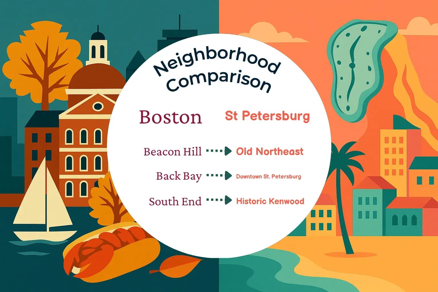 Boston vs St. Petersburg Neighborhood Comparison