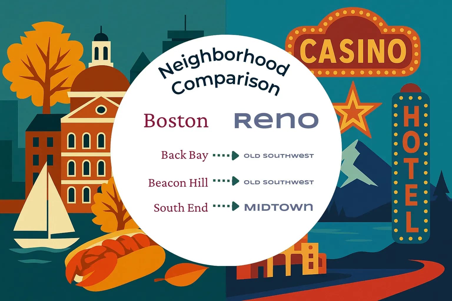 Boston vs Reno Neighborhood Comparison