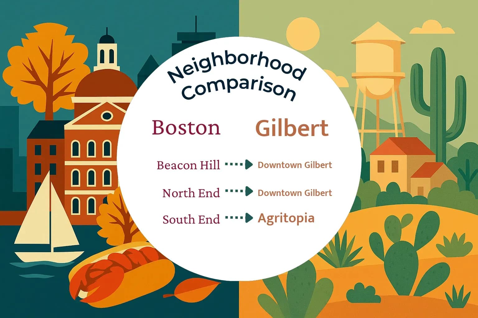 Boston vs Gilbert Neighborhood Comparison