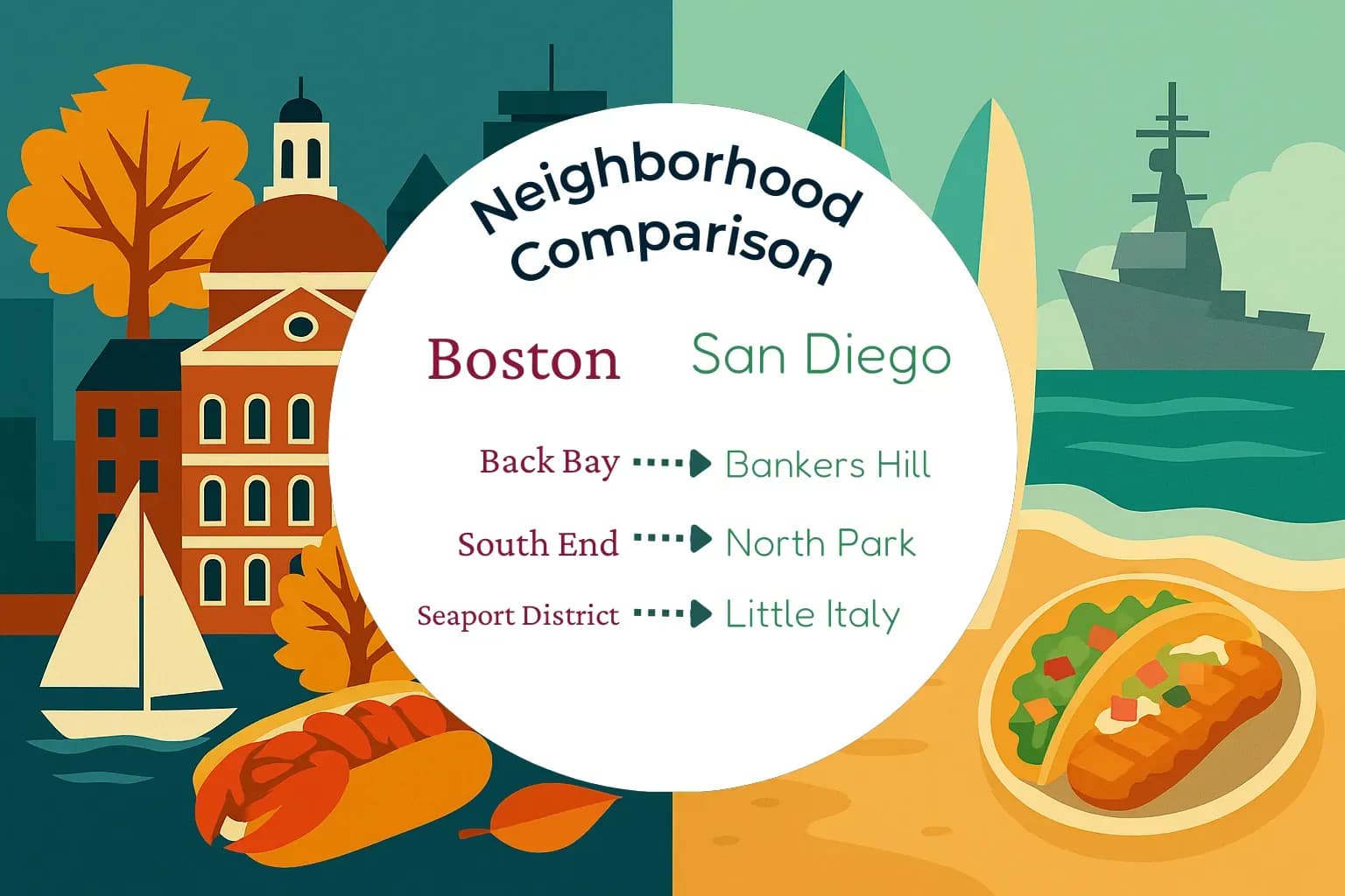 Boston vs San Diego Neighborhood Comparison