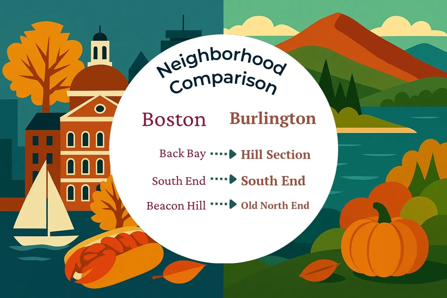 Boston vs Burlington Neighborhood Comparison