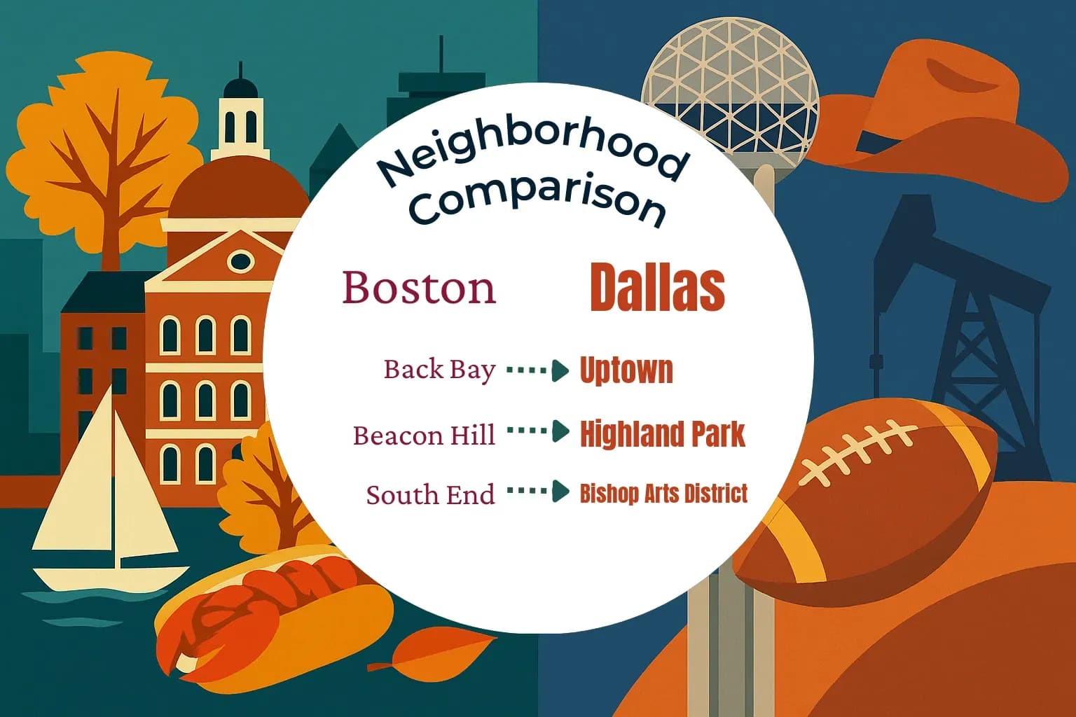 Boston vs Dallas Neighborhood Comparison