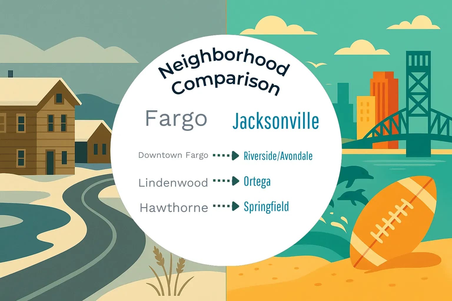 Fargo vs Jacksonville Neighborhood Comparison