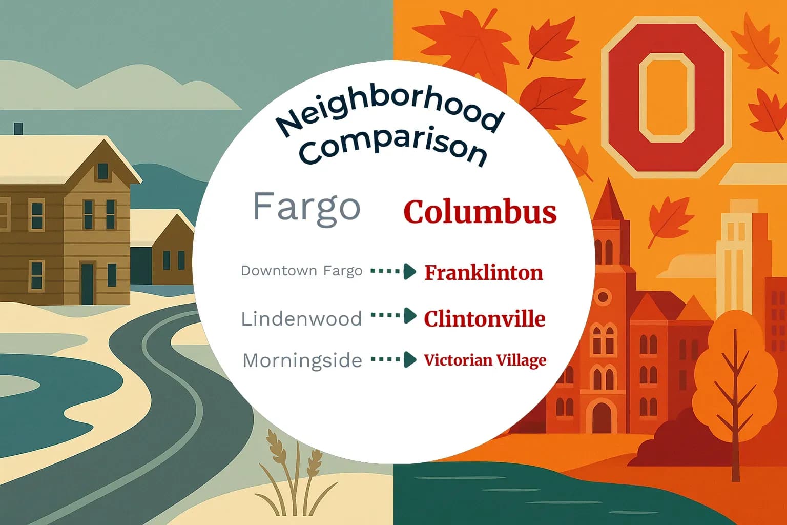 Fargo vs Columbus Neighborhood Comparison