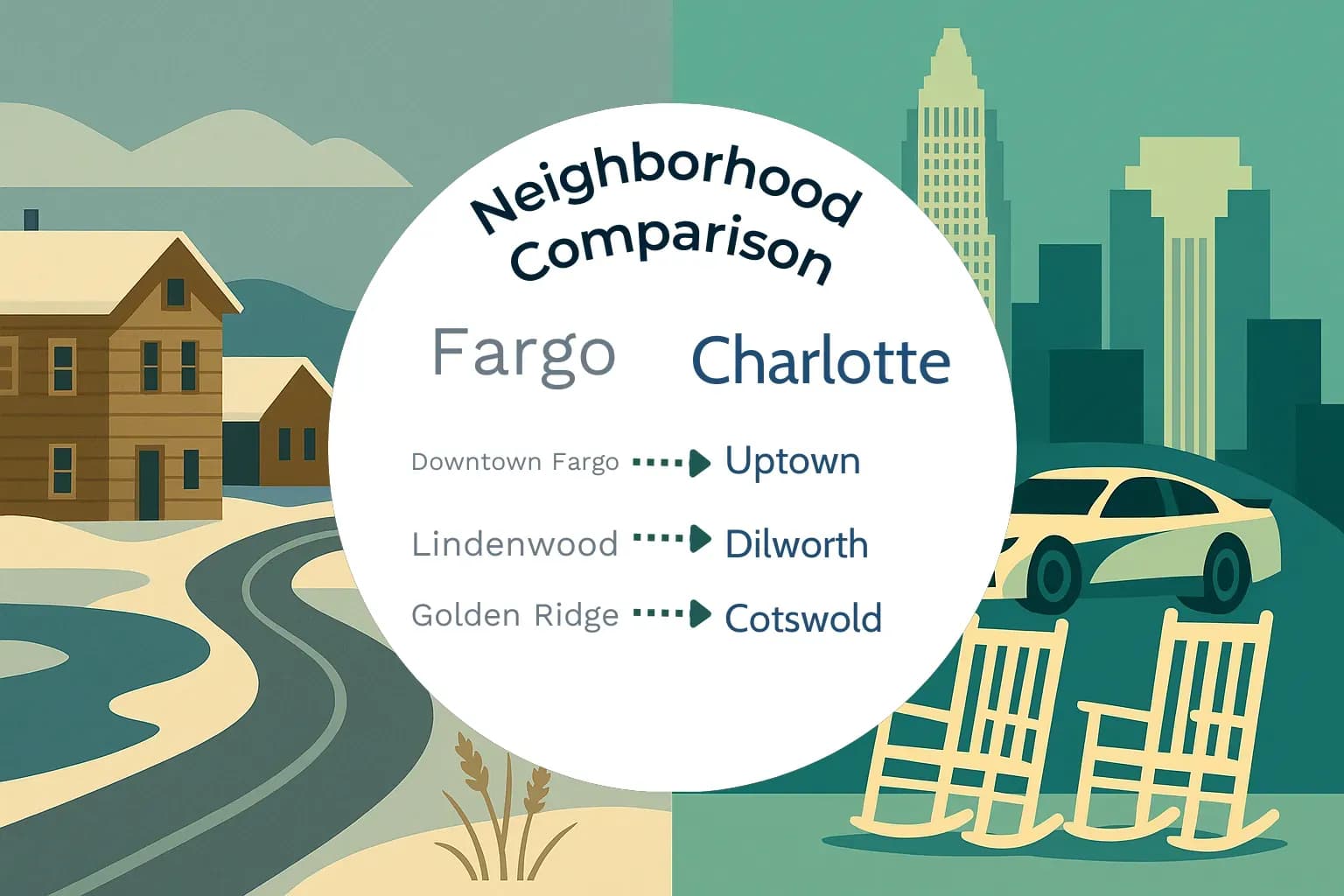 Fargo vs Charlotte Neighborhood Comparison