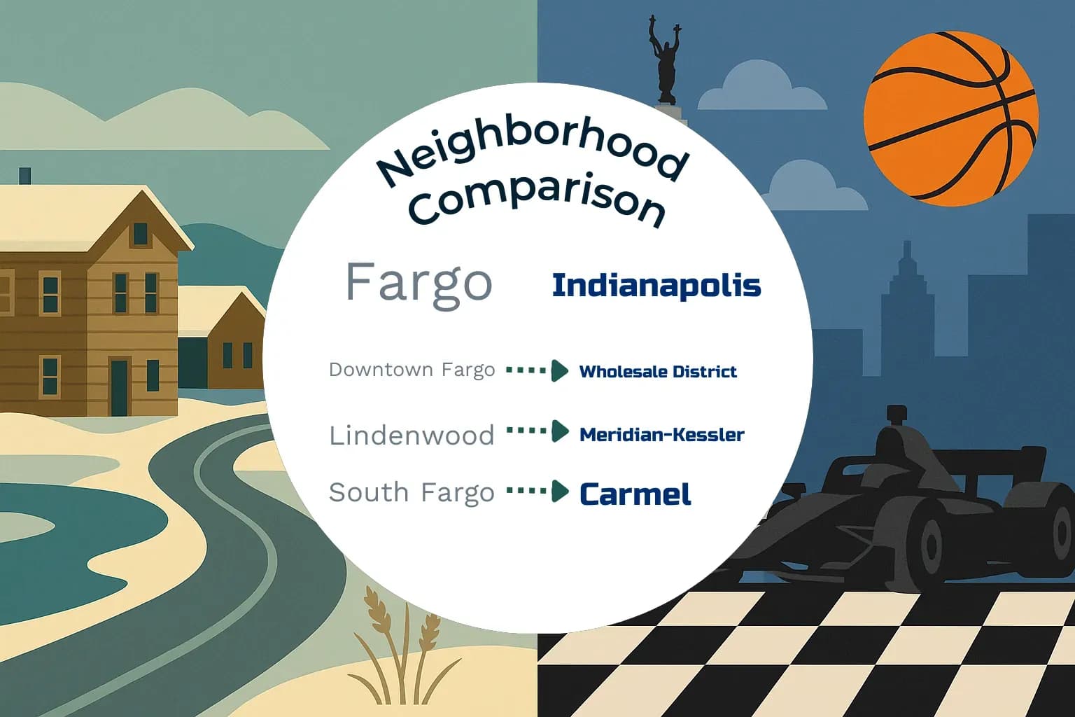 Fargo vs Indianapolis Neighborhood Comparison