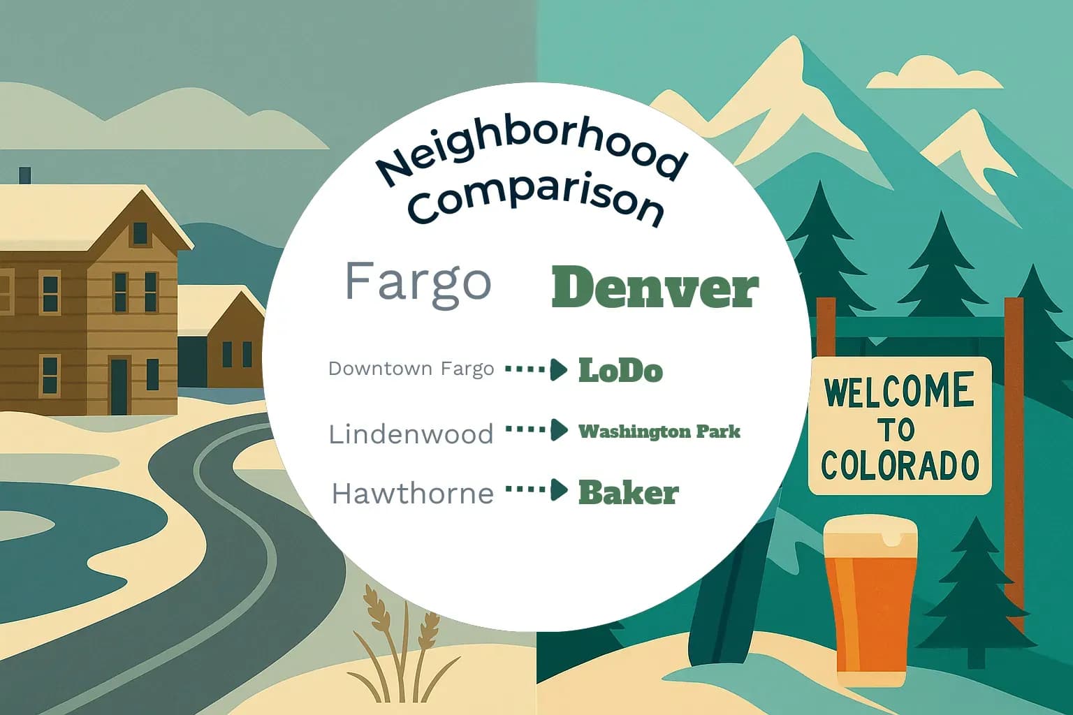 Fargo vs Denver Neighborhood Comparison