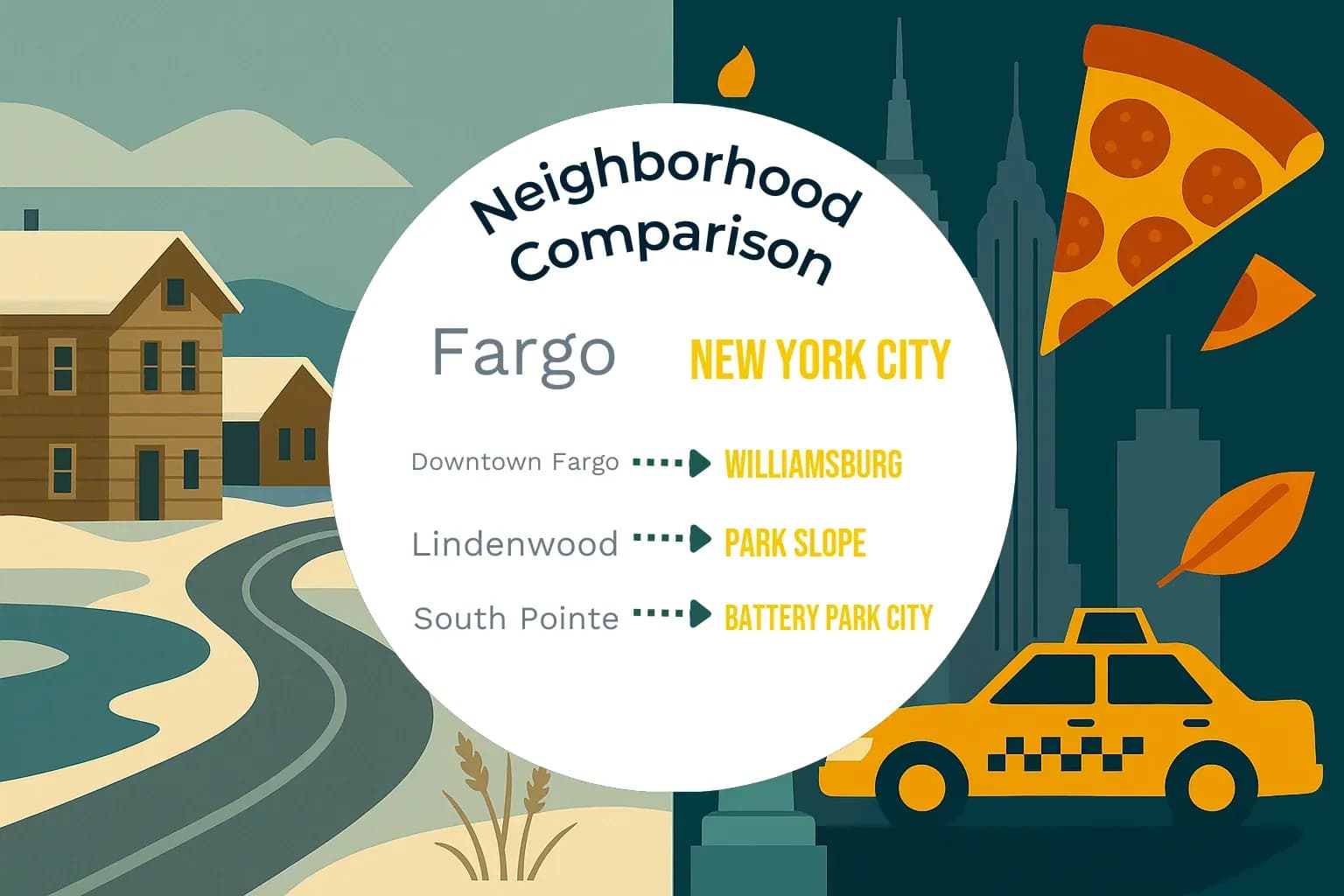 Fargo vs New York City Neighborhood Comparison