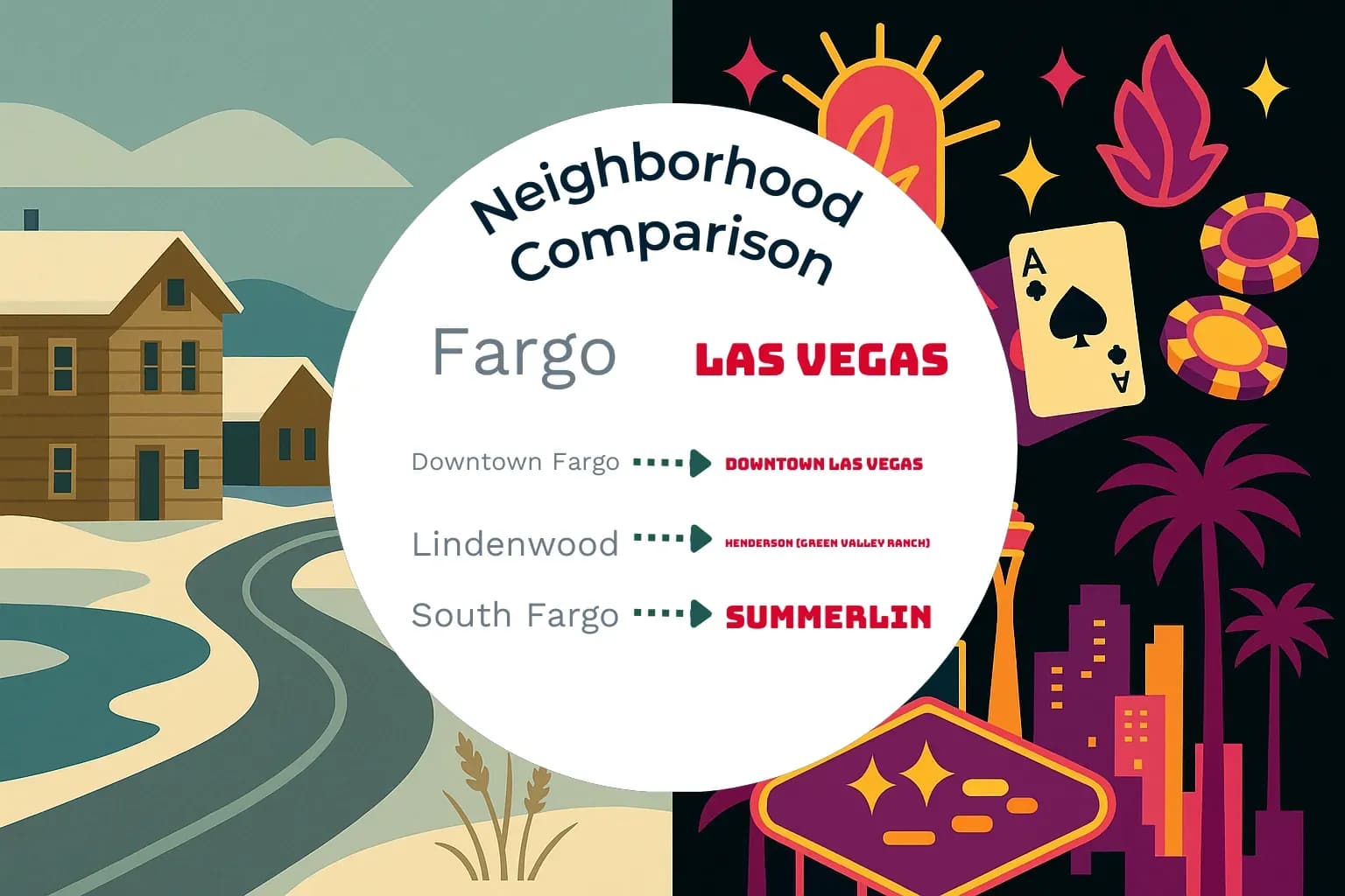 Fargo vs Las Vegas Neighborhood Comparison