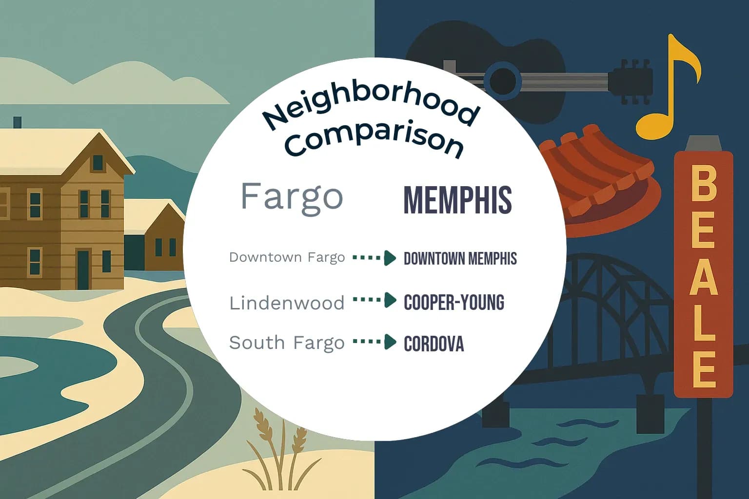 Fargo vs Memphis Neighborhood Comparison