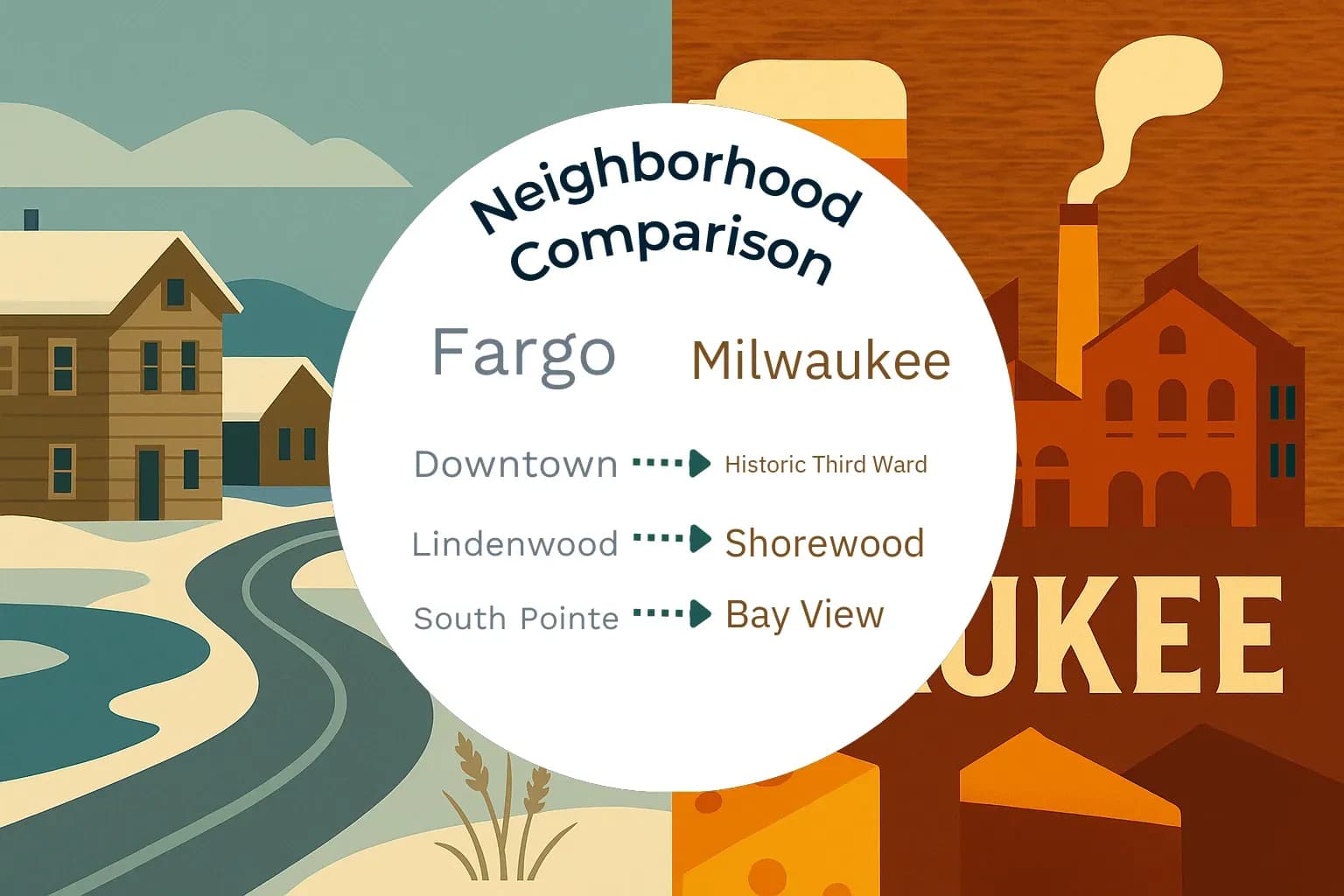 Fargo vs Milwaukee Neighborhood Comparison