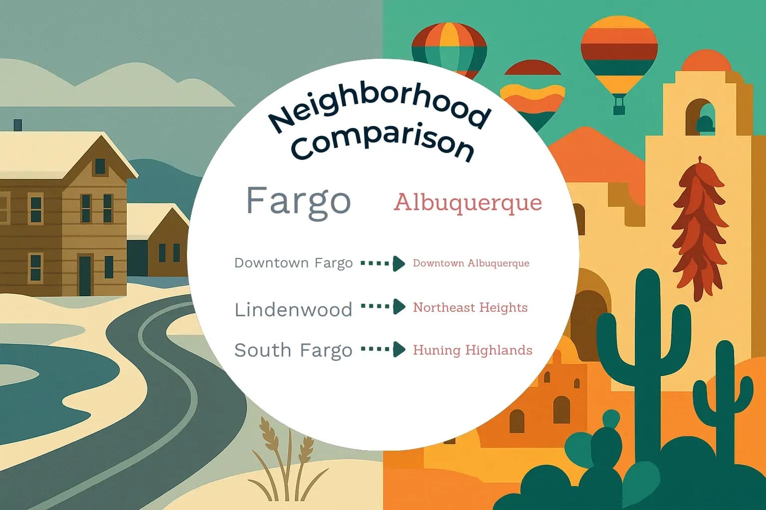 Fargo vs Albuquerque Neighborhood Comparison