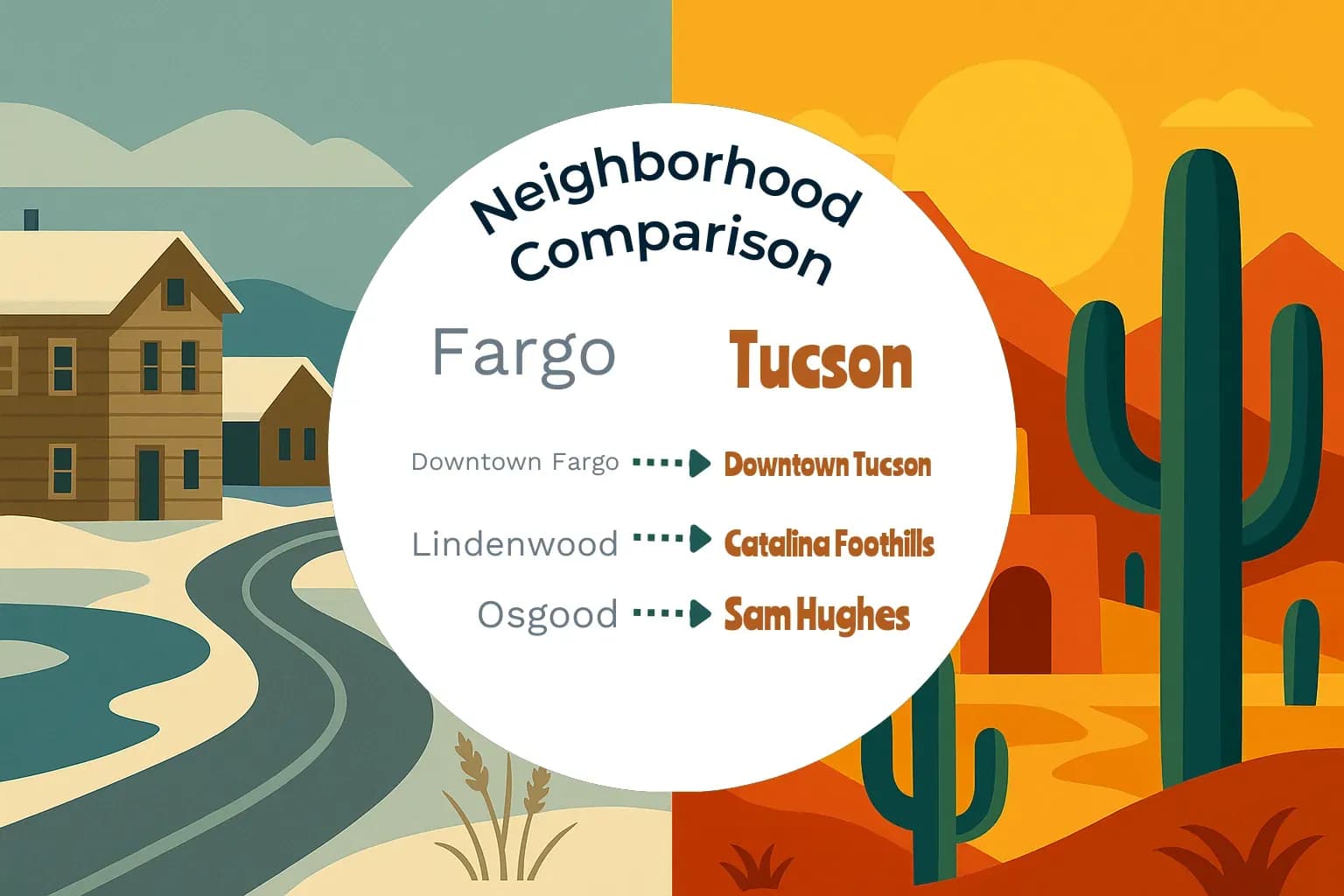 Fargo vs Tucson Neighborhood Comparison