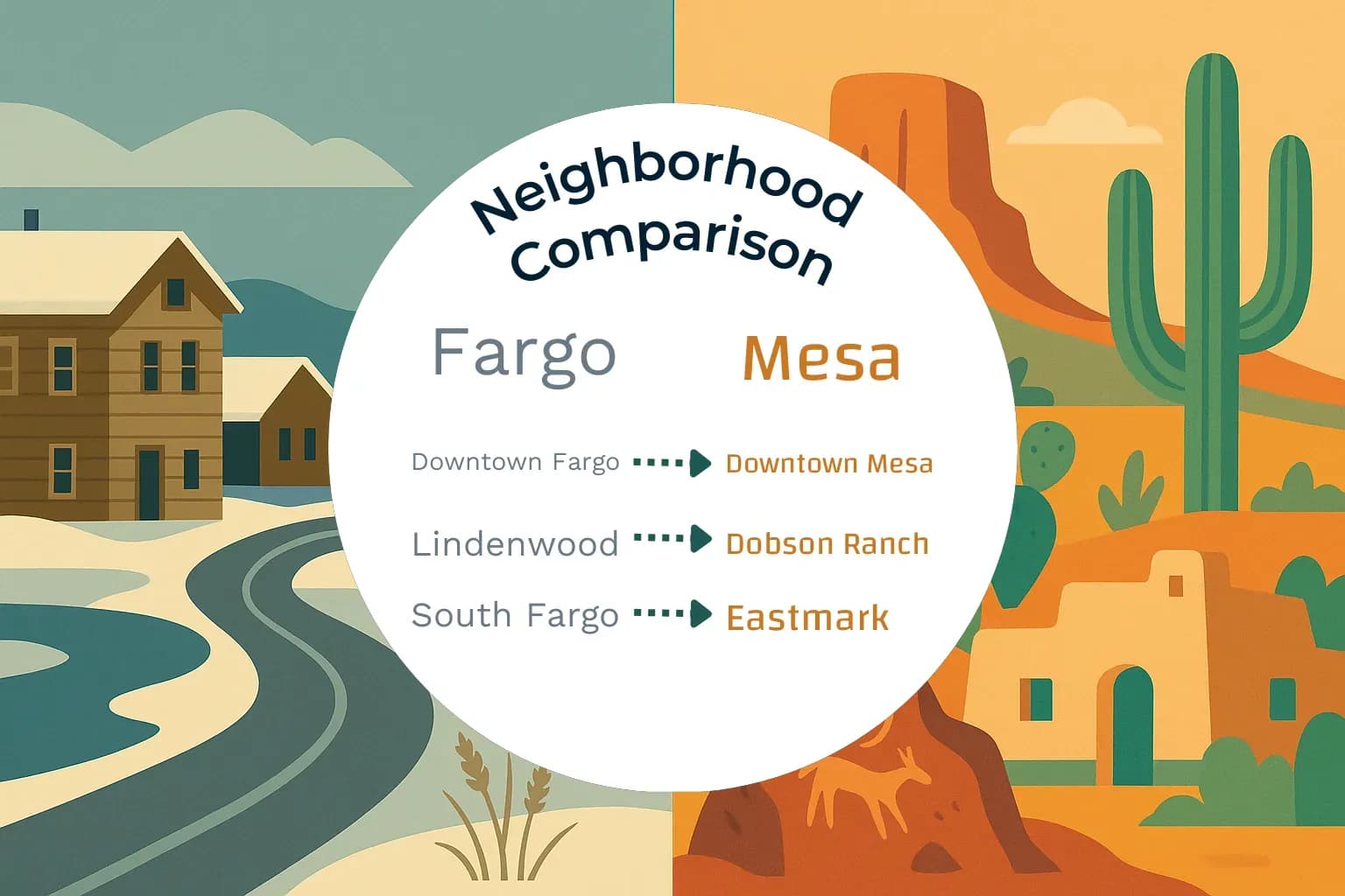 Fargo vs Mesa Neighborhood Comparison