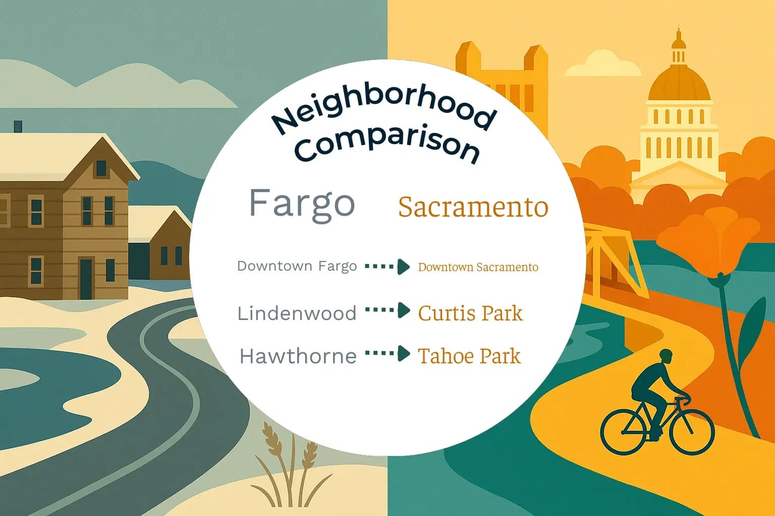 Fargo vs Sacramento Neighborhood Comparison