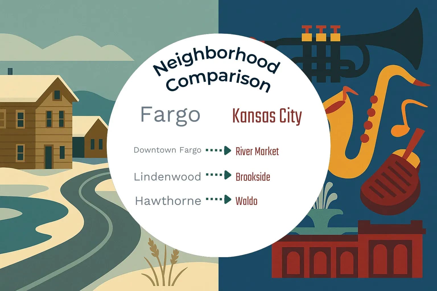 Fargo vs Kansas City Neighborhood Comparison