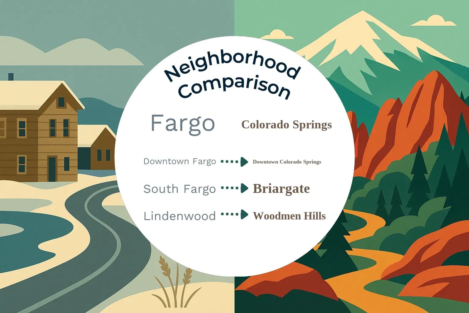 Fargo vs Colorado Springs Neighborhood Comparison