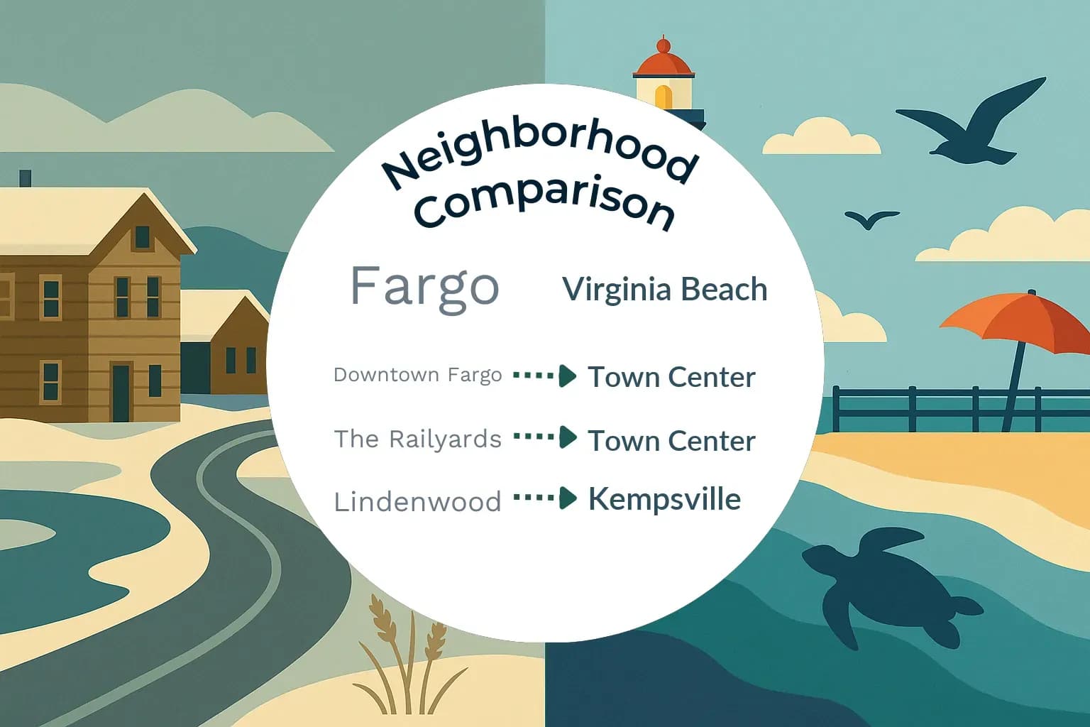 Fargo vs Virginia Beach Neighborhood Comparison