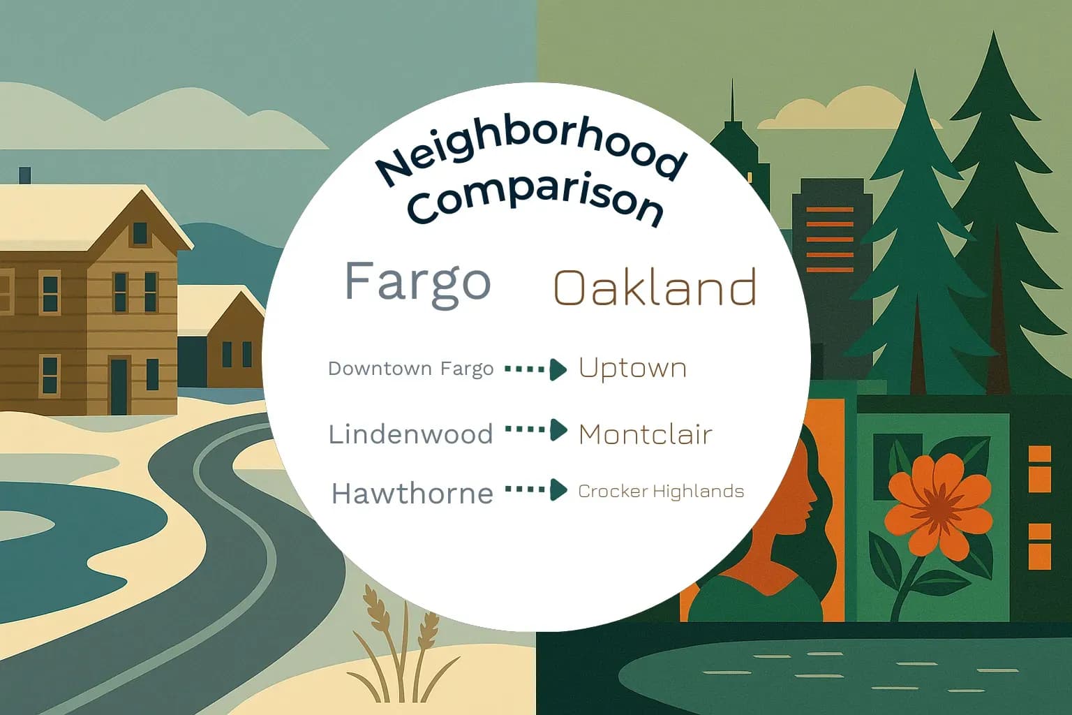 Fargo vs Oakland Neighborhood Comparison