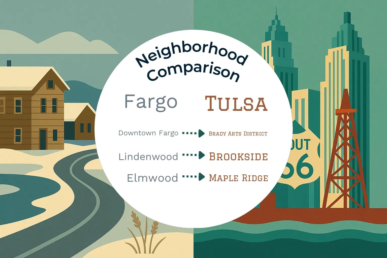 Fargo vs Tulsa Neighborhood Comparison