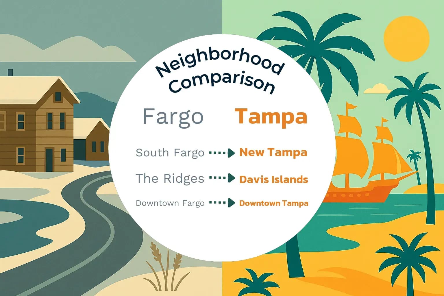 Fargo vs Tampa Neighborhood Comparison