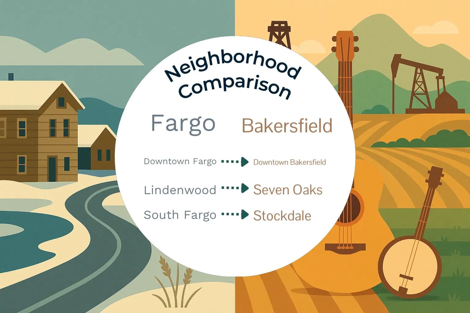Fargo vs Bakersfield Neighborhood Comparison