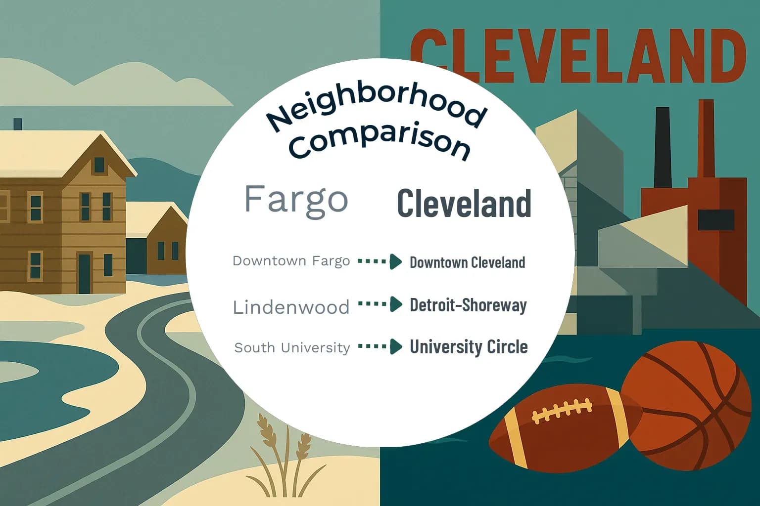 Fargo vs Cleveland Neighborhood Comparison