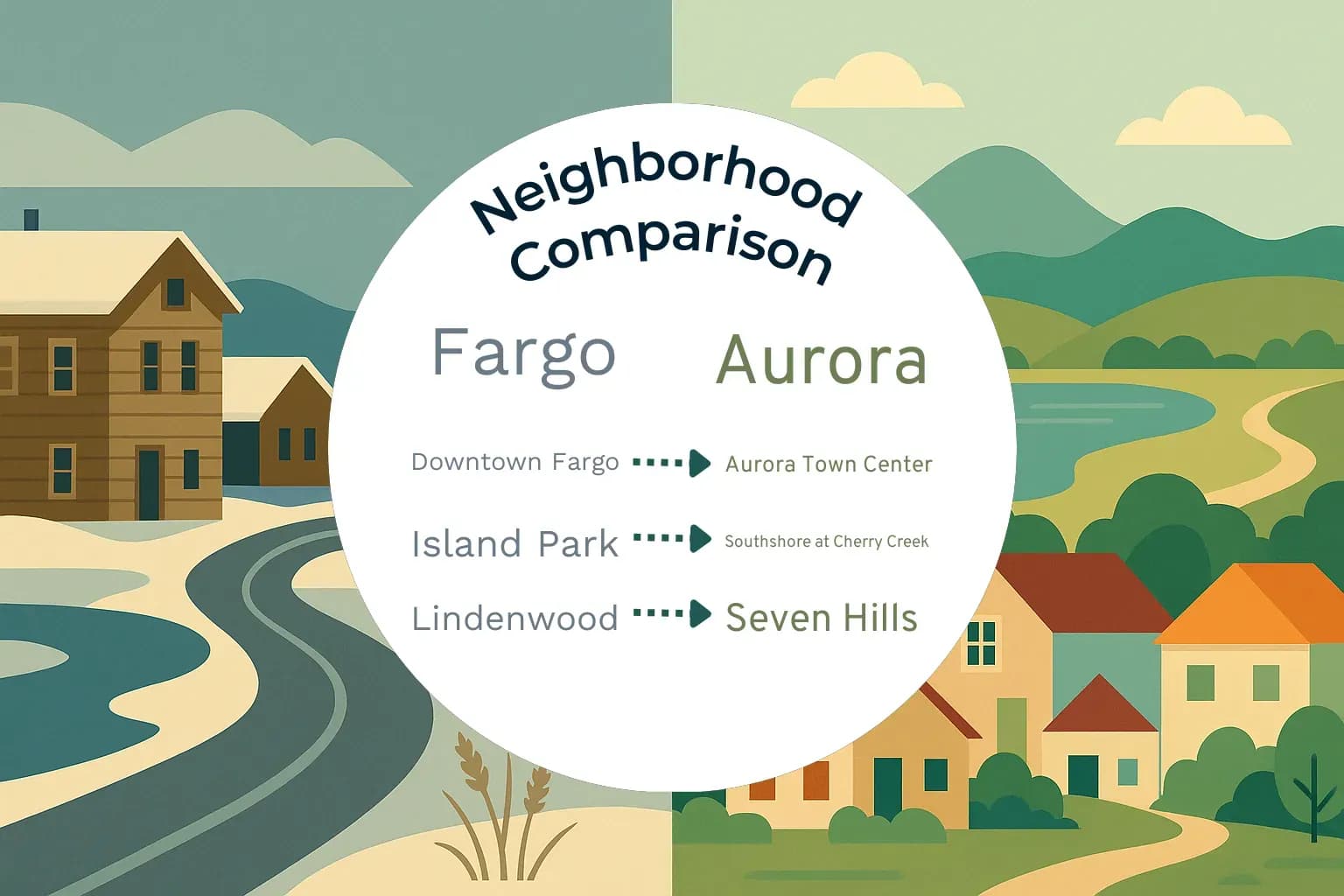 Fargo vs Aurora Neighborhood Comparison