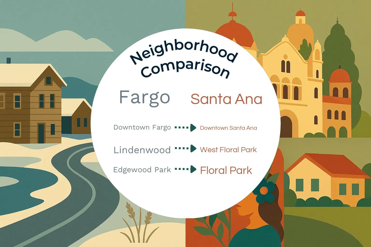 Fargo vs Santa Ana Neighborhood Comparison