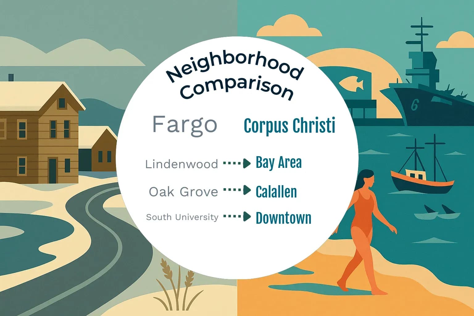 Fargo vs Corpus Christi Neighborhood Comparison