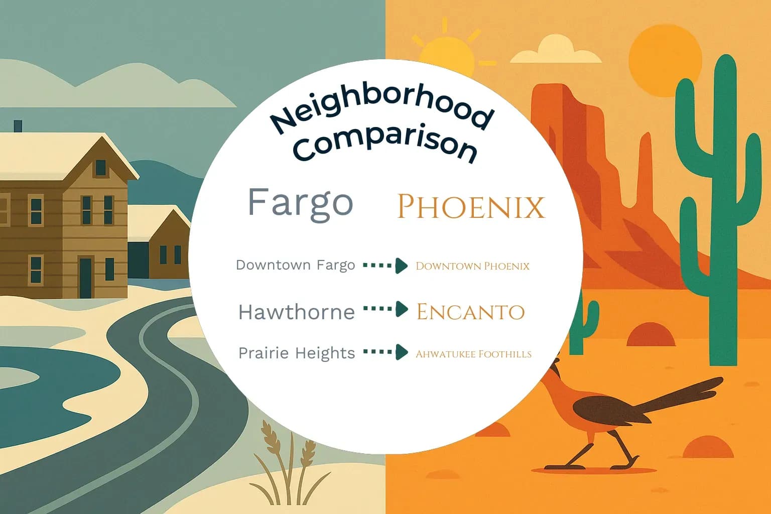 Fargo vs Phoenix Neighborhood Comparison