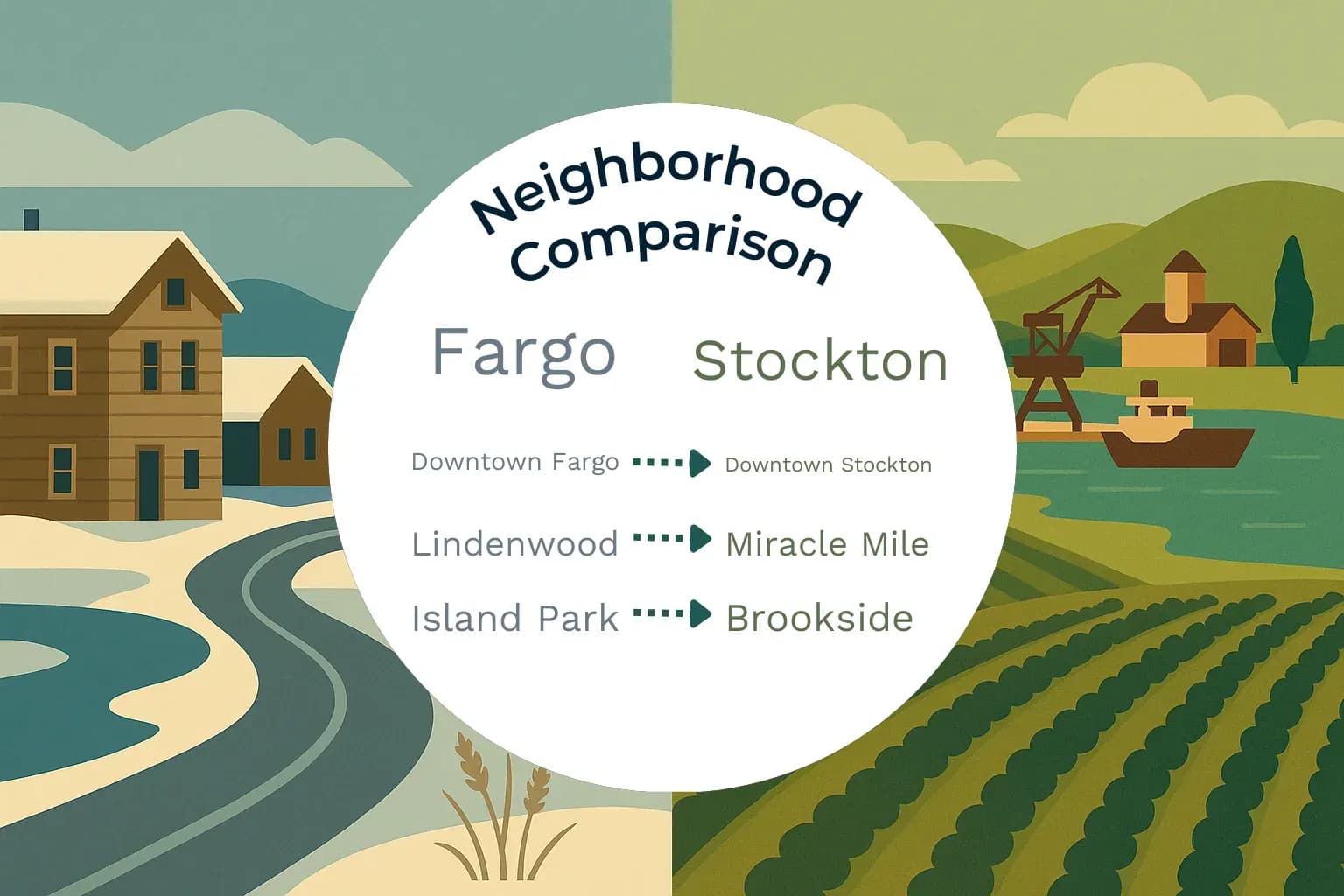 Fargo vs Stockton Neighborhood Comparison