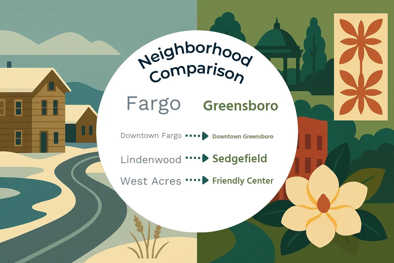 Fargo vs Greensboro Neighborhood Comparison