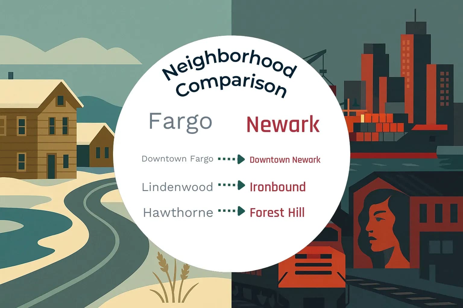 Fargo vs Newark Neighborhood Comparison