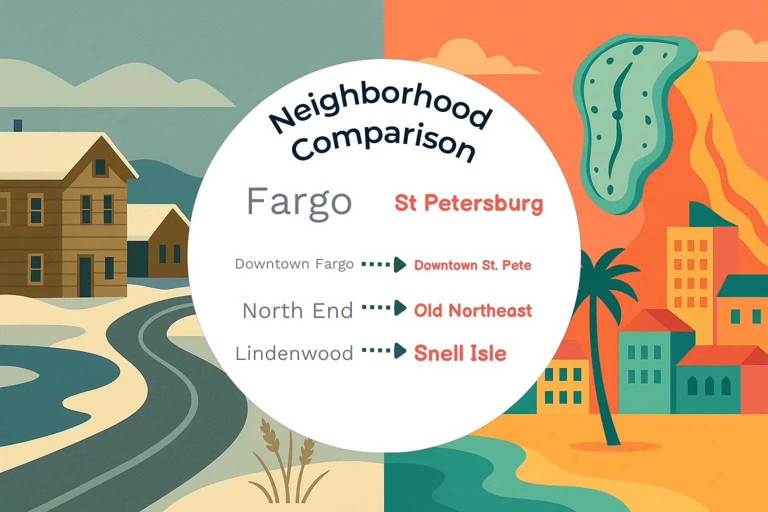Fargo vs St. Petersburg Neighborhood Comparison