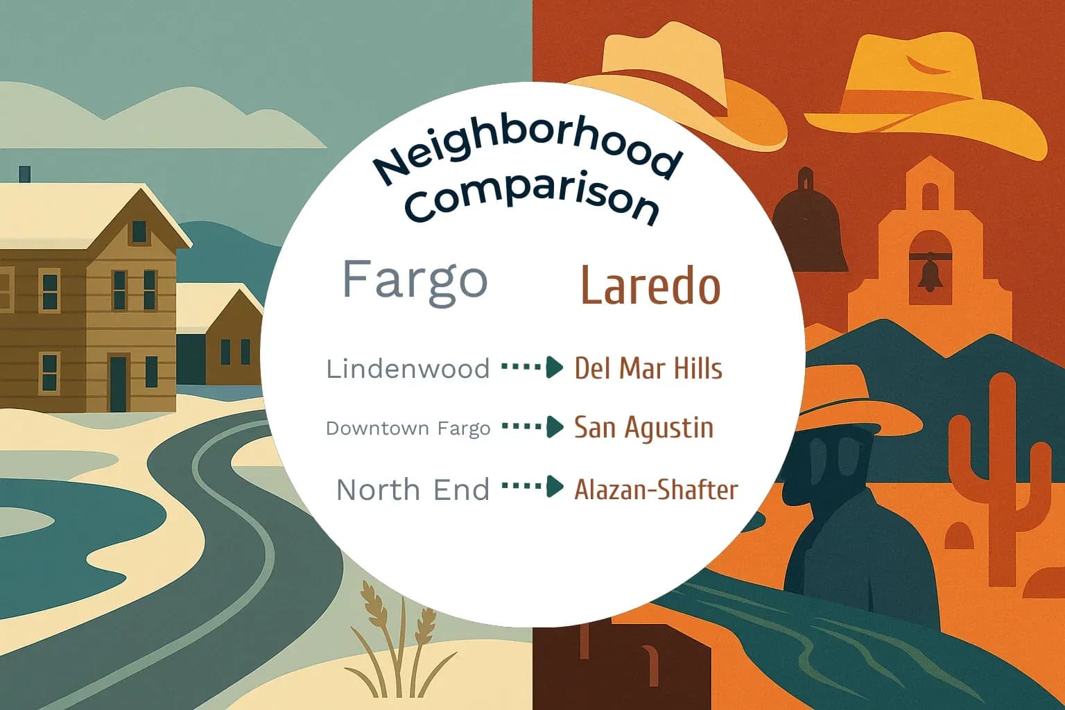 Fargo vs Laredo Neighborhood Comparison