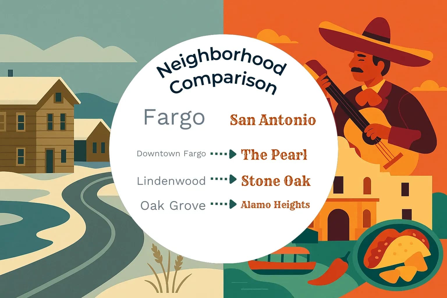 Fargo vs San Antonio Neighborhood Comparison