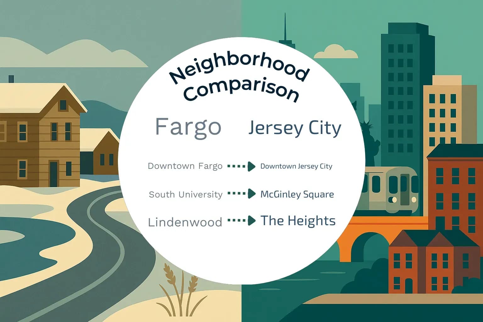 Fargo vs Jersey City Neighborhood Comparison