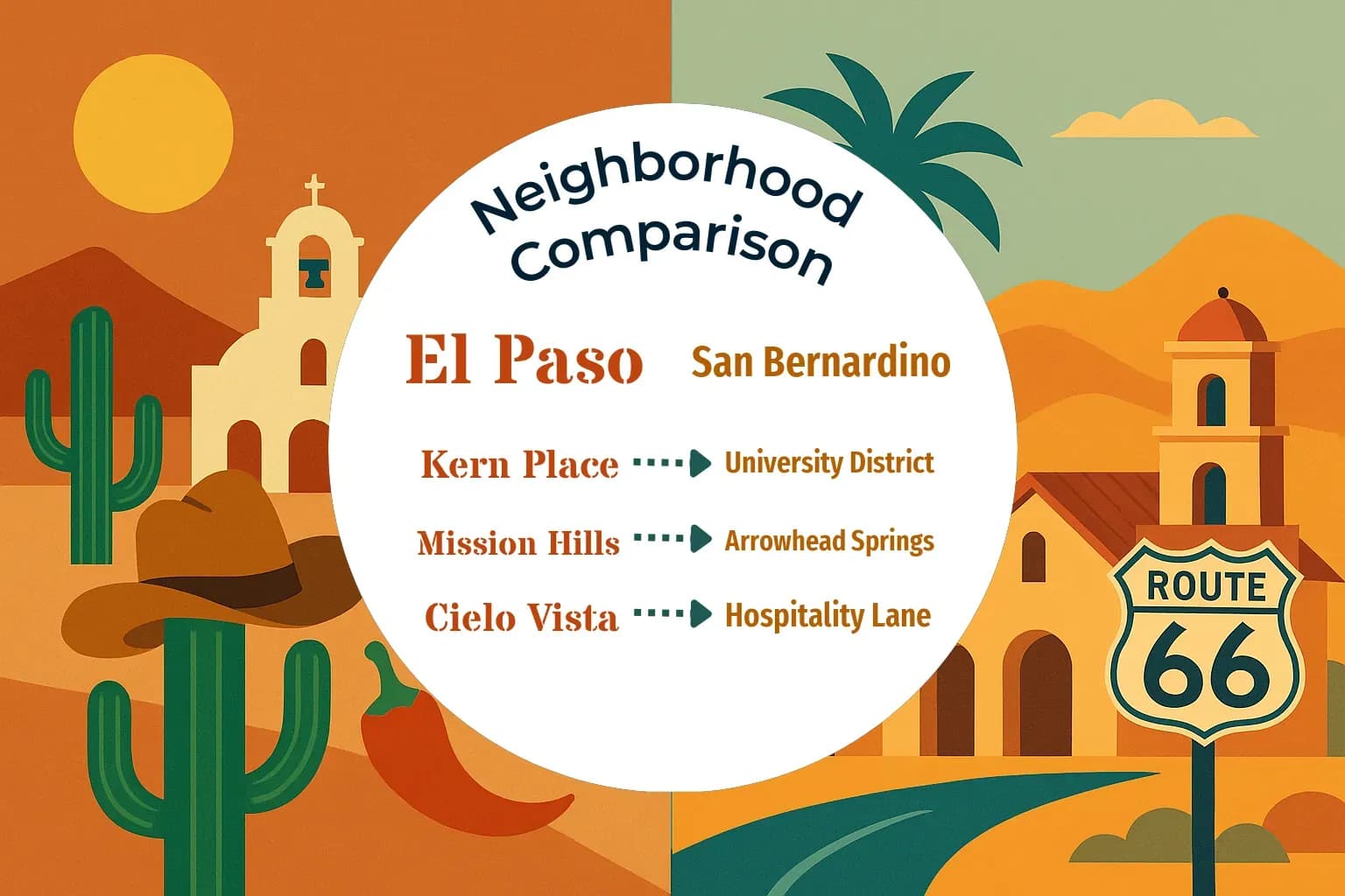 El Paso vs San Bernardino Neighborhood Comparison