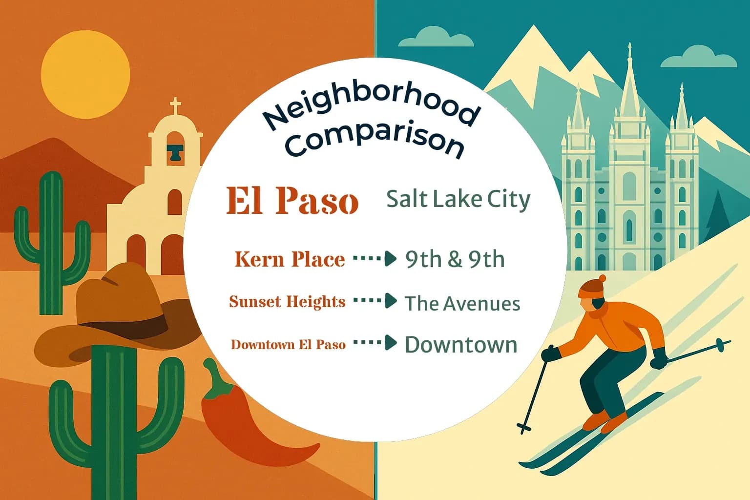 El Paso vs Salt Lake City Neighborhood Comparison