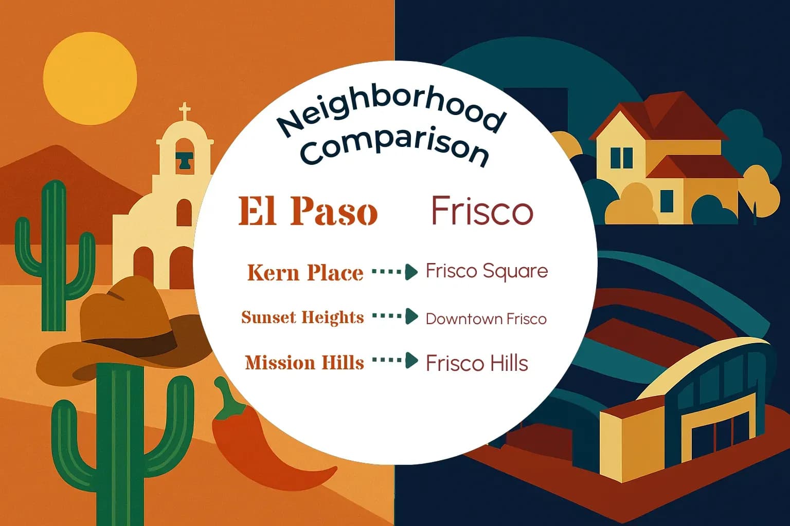 El Paso vs Frisco Neighborhood Comparison