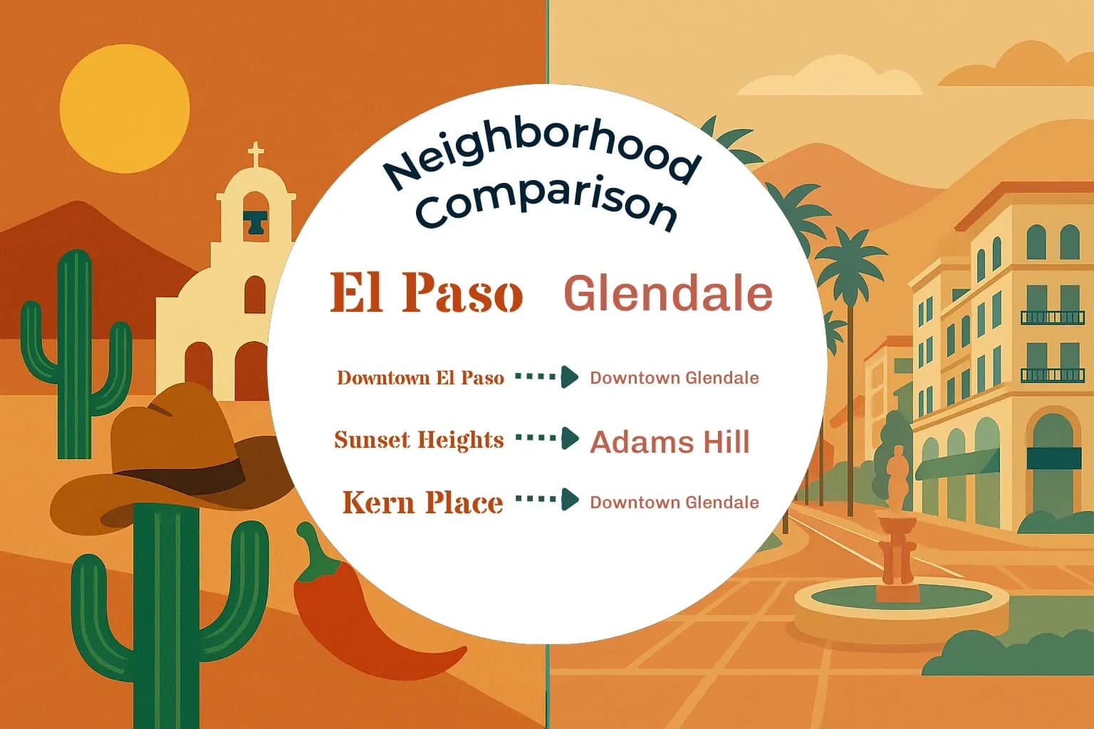 El Paso vs Glendale Neighborhood Comparison