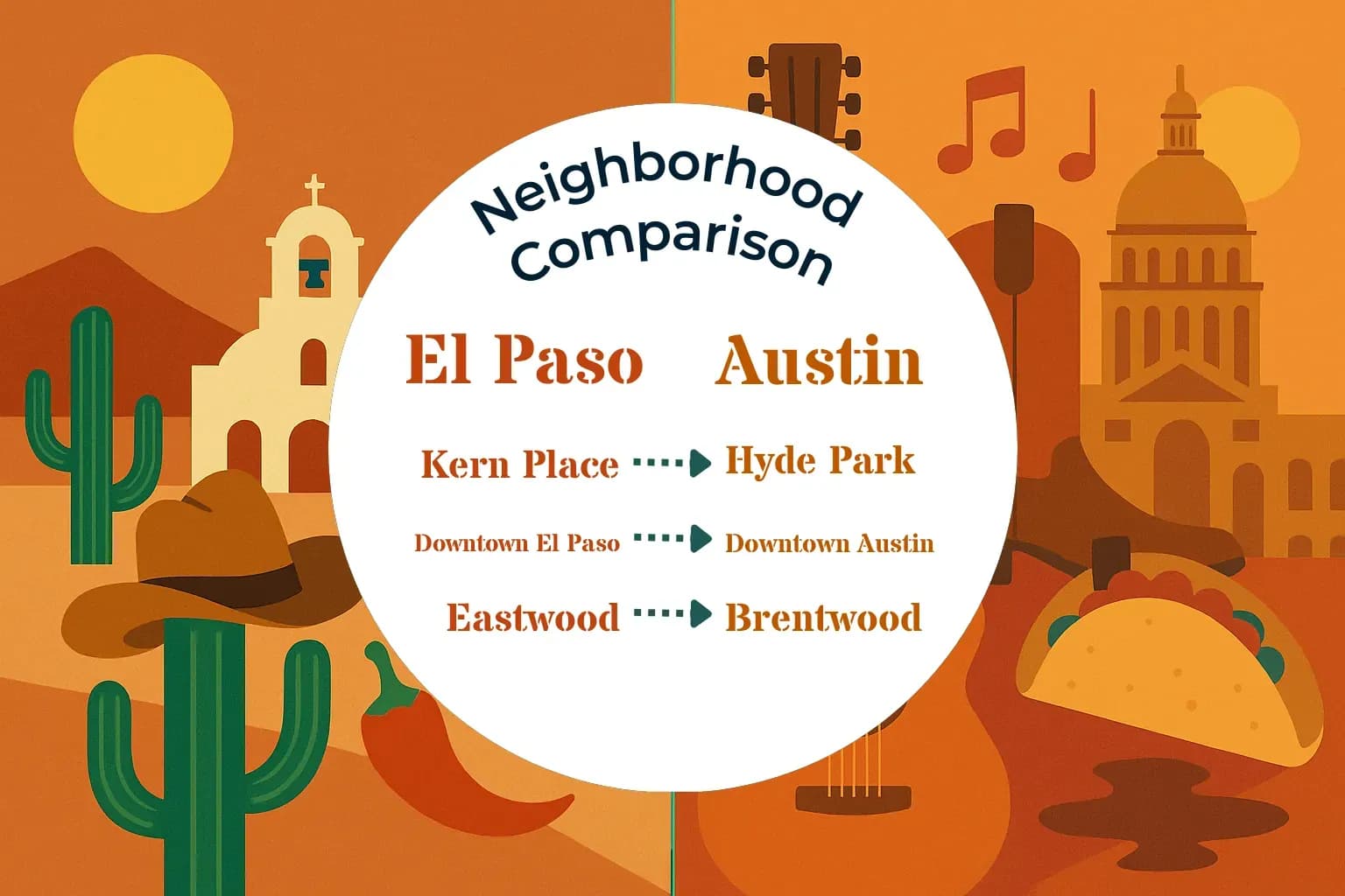 El Paso vs Austin Neighborhood Comparison