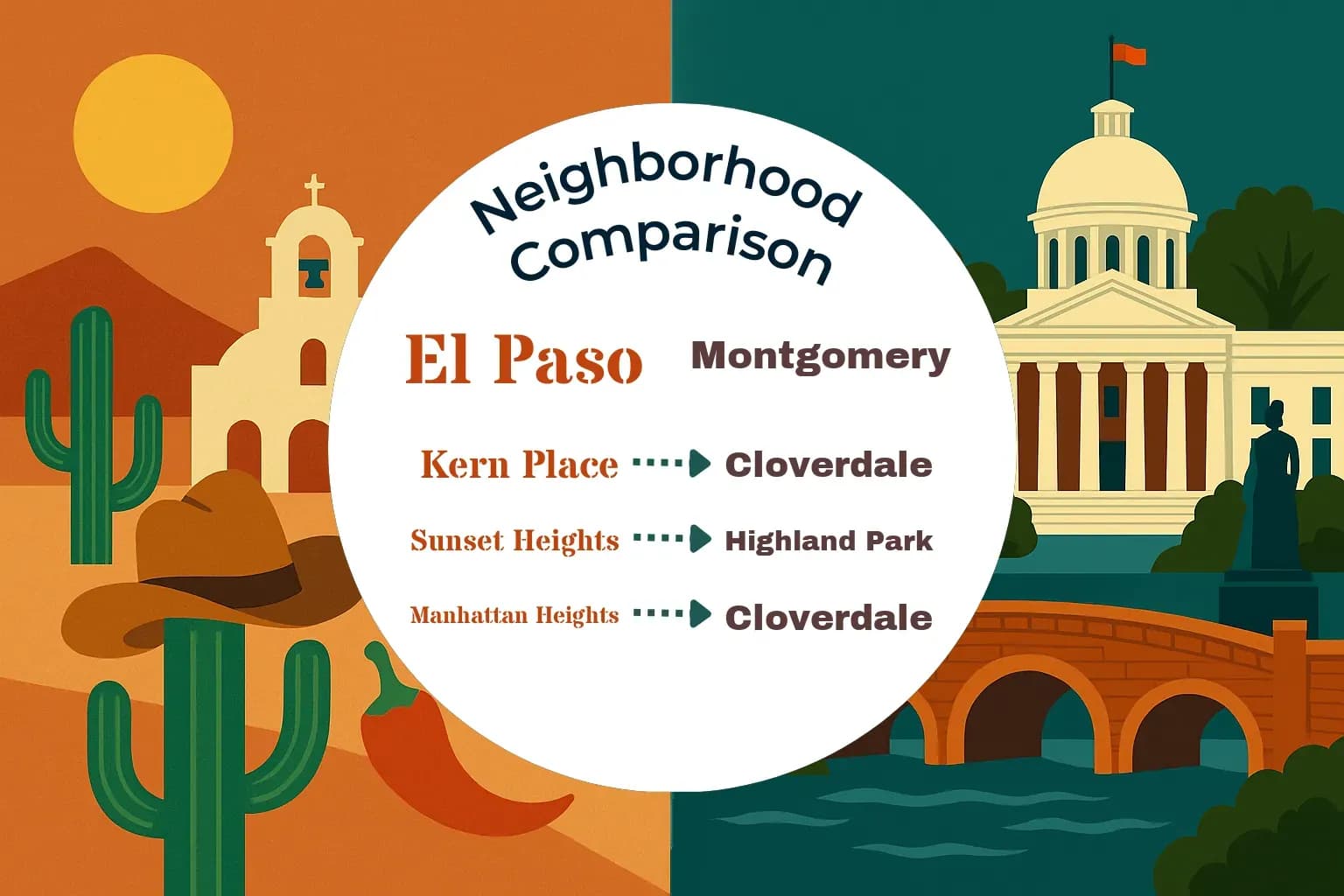 El Paso vs Montgomery Neighborhood Comparison