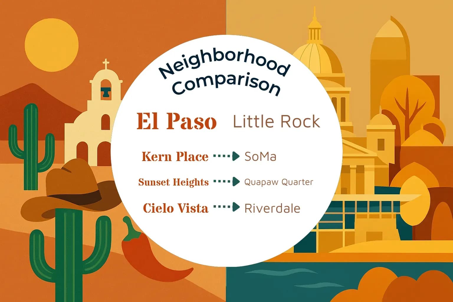 El Paso vs Little Rock Neighborhood Comparison