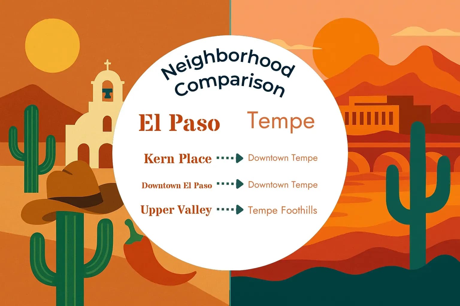 El Paso vs Tempe Neighborhood Comparison