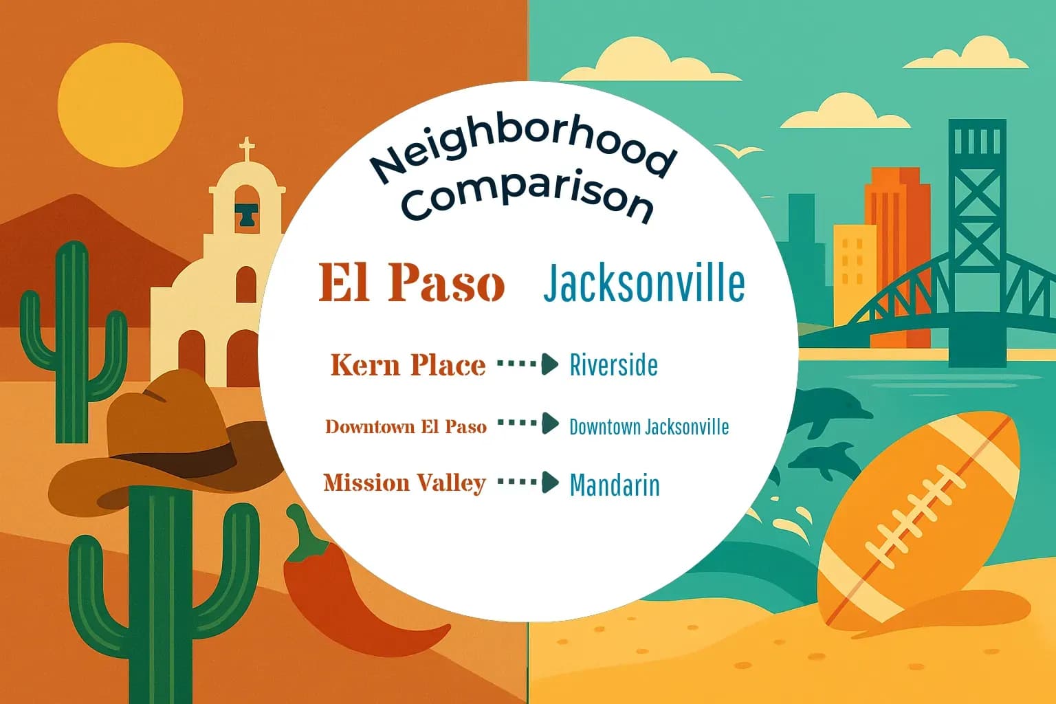 El Paso vs Jacksonville Neighborhood Comparison
