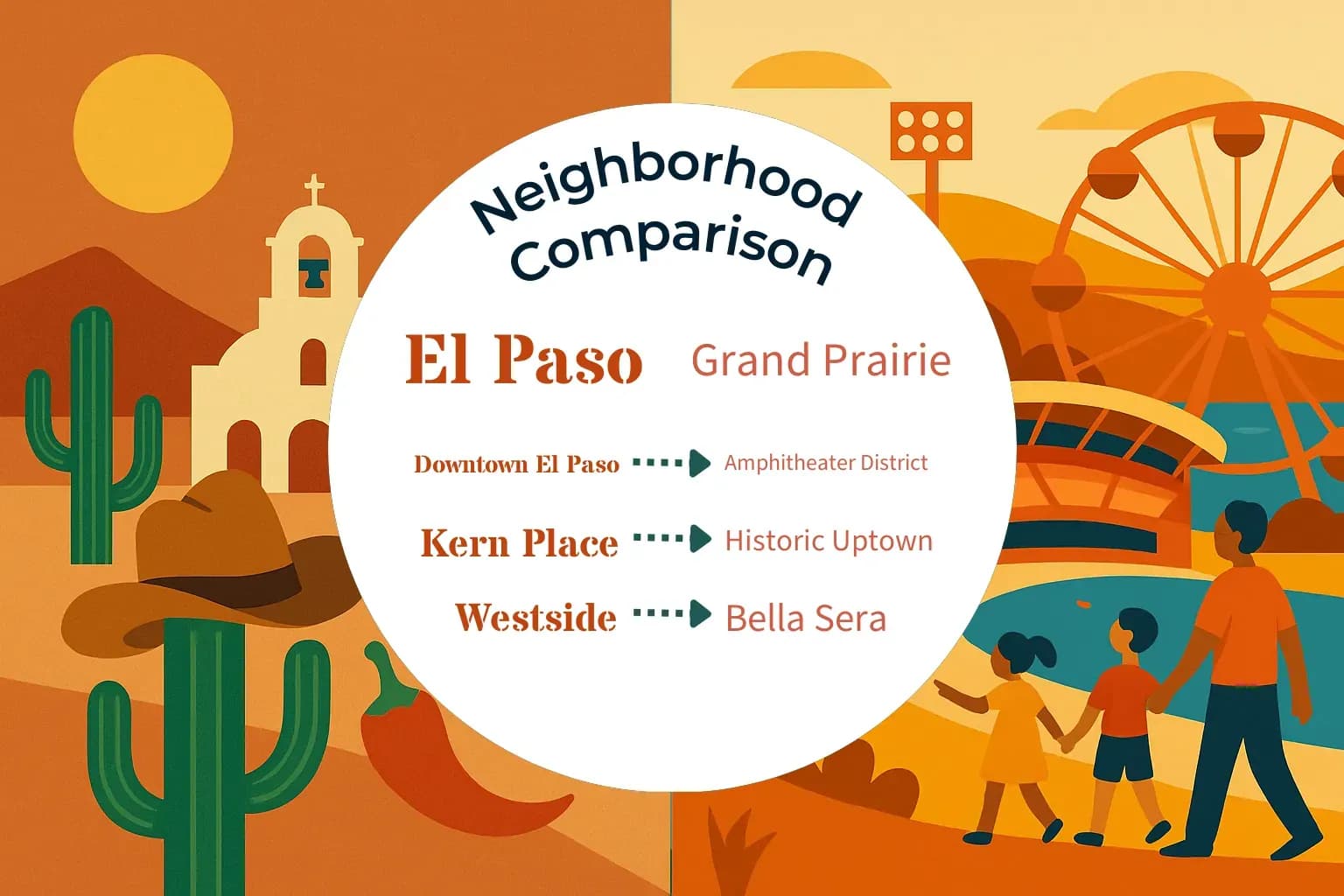 El Paso vs Grand Prairie Neighborhood Comparison