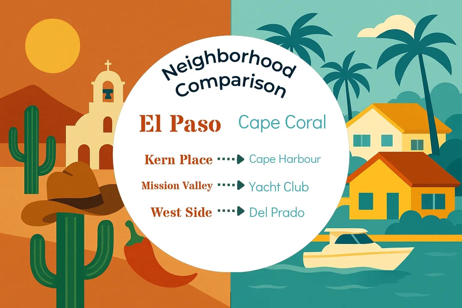 El Paso vs Cape Coral Neighborhood Comparison