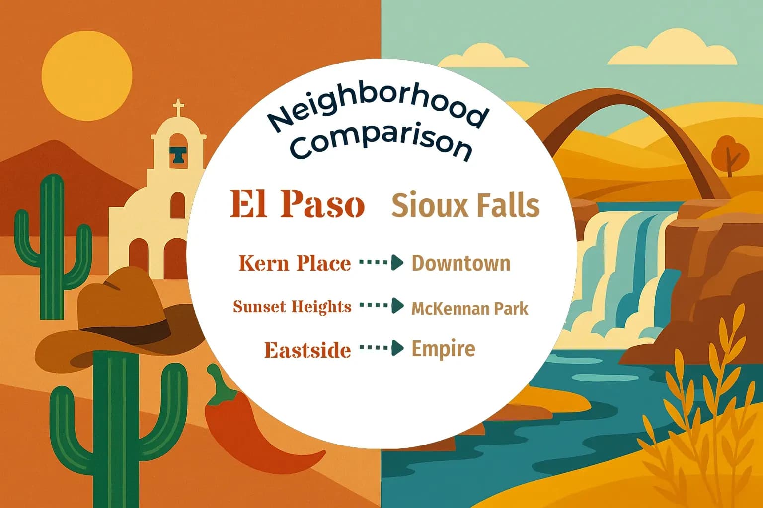 El Paso vs Sioux Falls Neighborhood Comparison